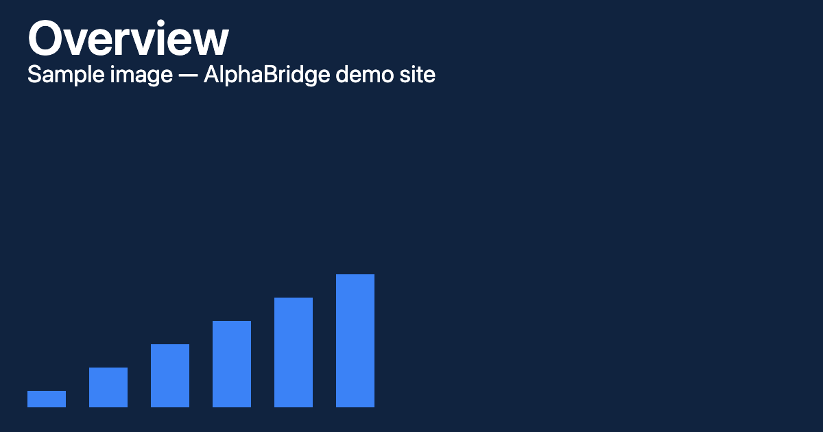 What this demo site is for